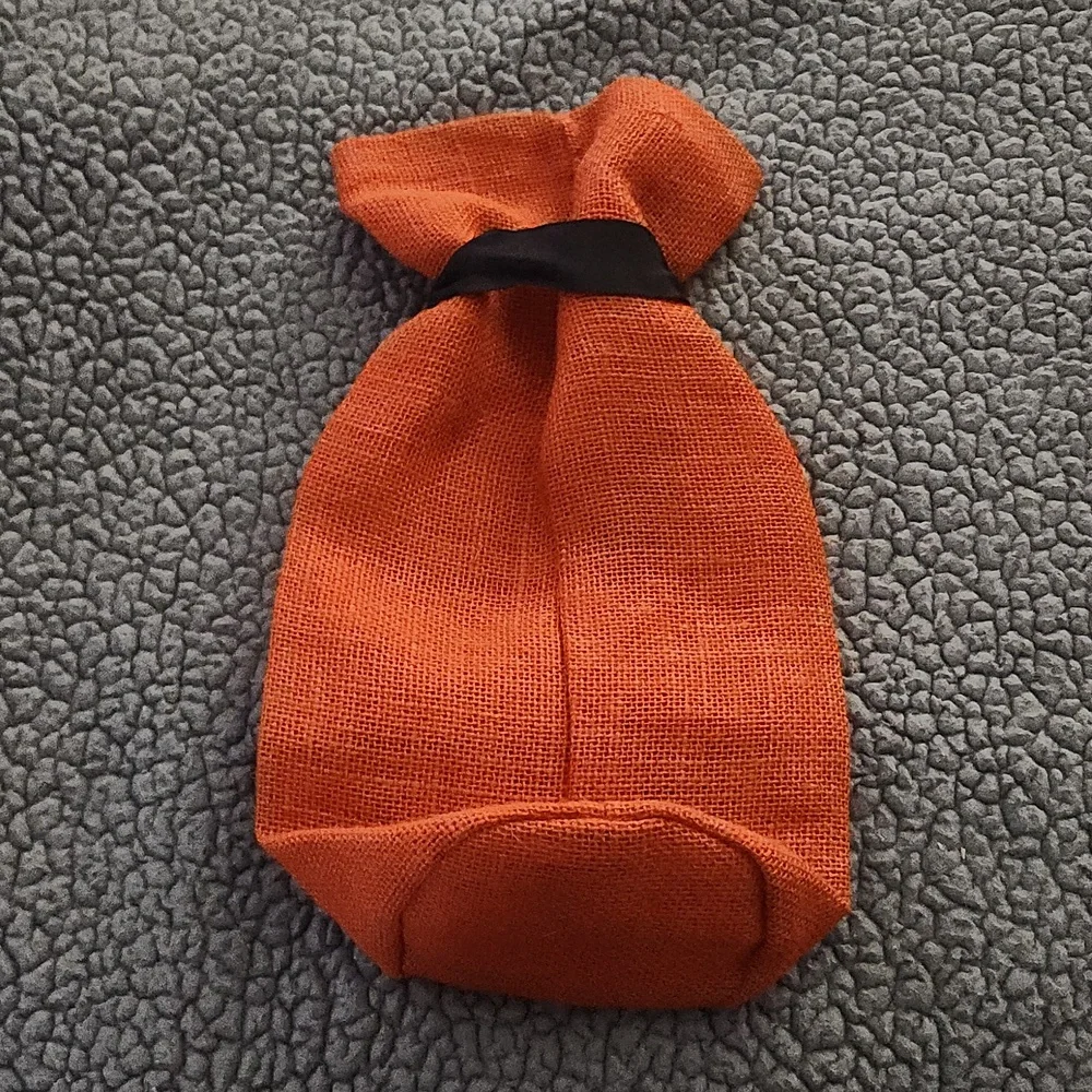 Burlap pumpkin gift bag 12 Inches